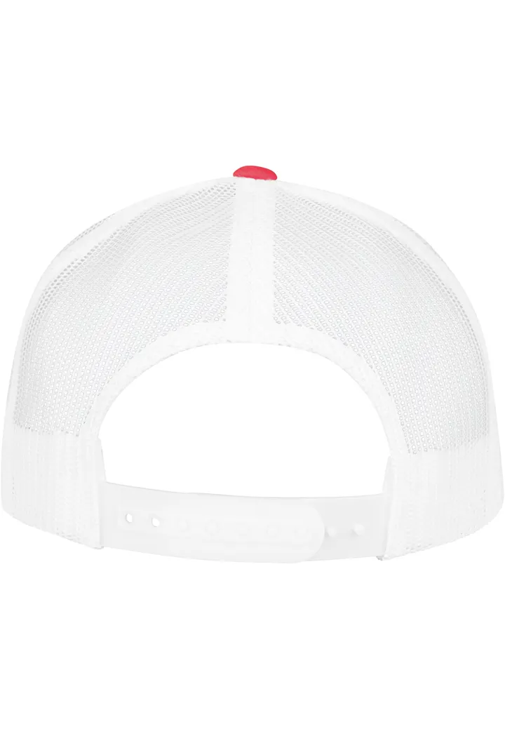 Zweifarbige Retro-Trucker-Mütze RED / WHITE
