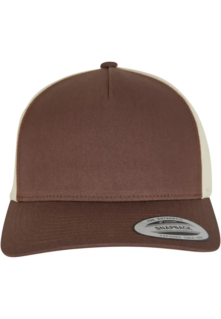 Zweifarbige Retro-Trucker-Mütze MUSTANG / BEIGE