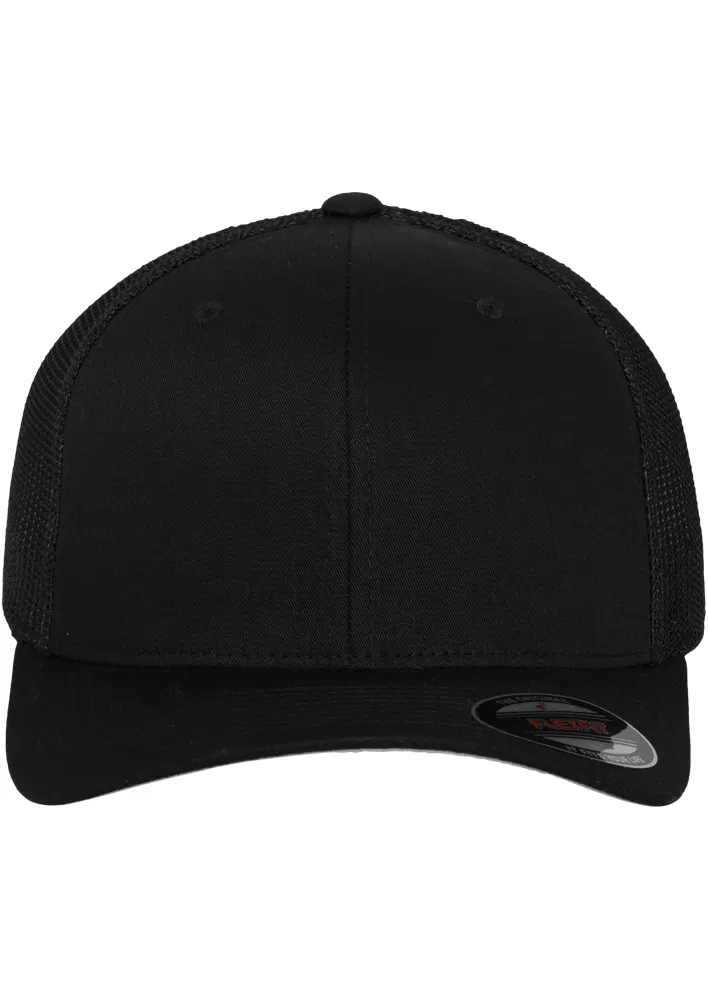 Flexfit Mesh Trucker Kappe BLACK