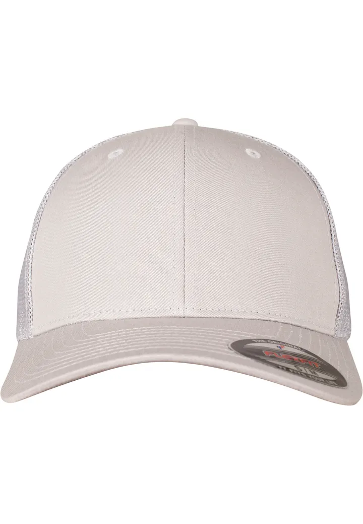 Flexfit Mesh Trucker Kappe SILVER