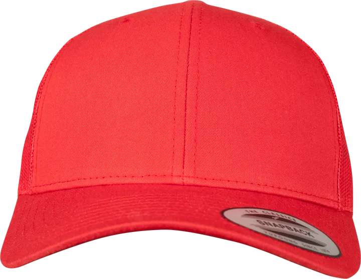 Casquette retro trucker RED