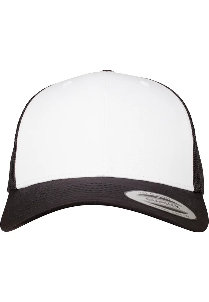 Casquette Retro Trucker Colored Front BLACK / WHITE