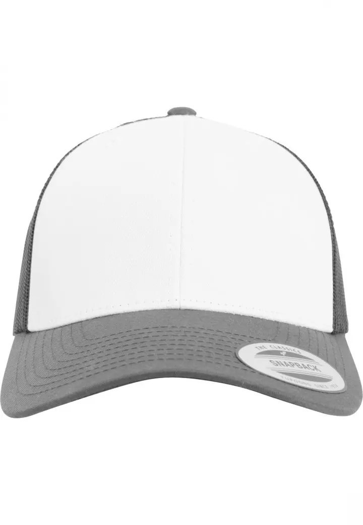 Casquette Retro Trucker Colored Front DARK GREY / WHITE
