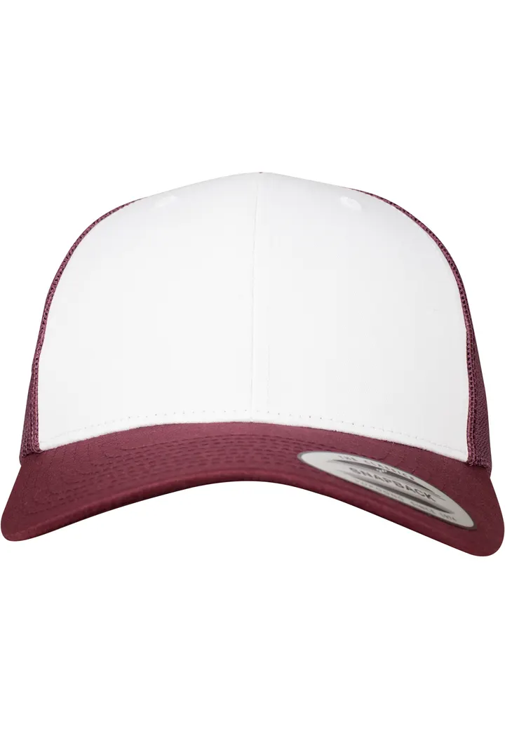 Casquette Retro Trucker Colored Front MAROON / WHITE
