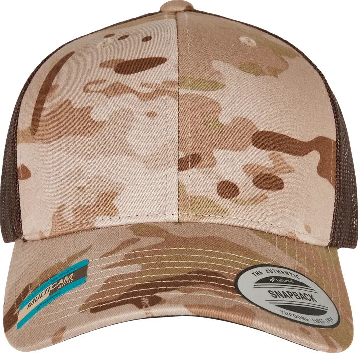 Multicam Retro-Trucker-Kappe Arid / BROWN