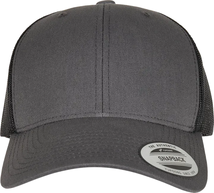 Casquette retro trucker bicolore Charcoal / Black