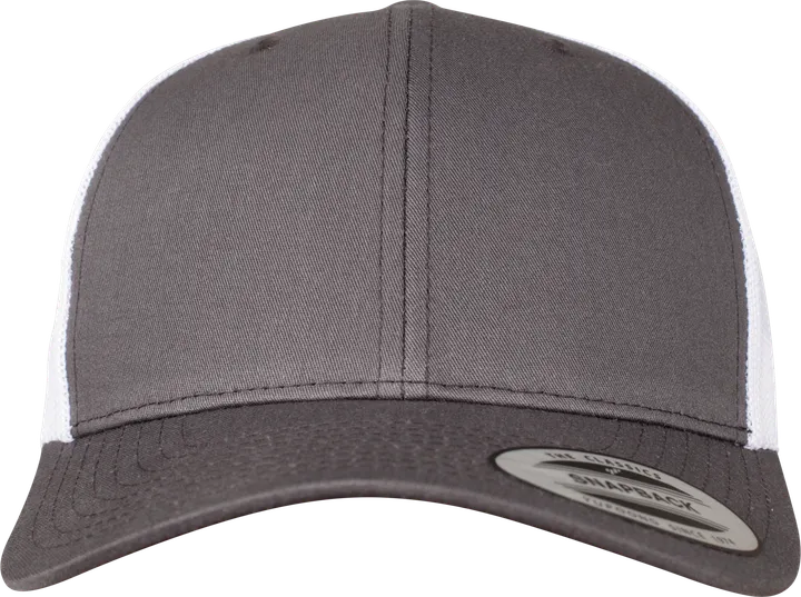 Casquette retro trucker bicolore Darkgrey / White