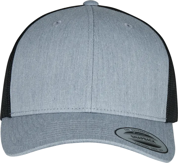 Casquette retro trucker bicolore Heather / Black