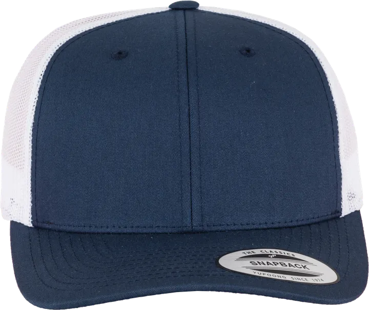 Casquette retro trucker bicolore Navy / White