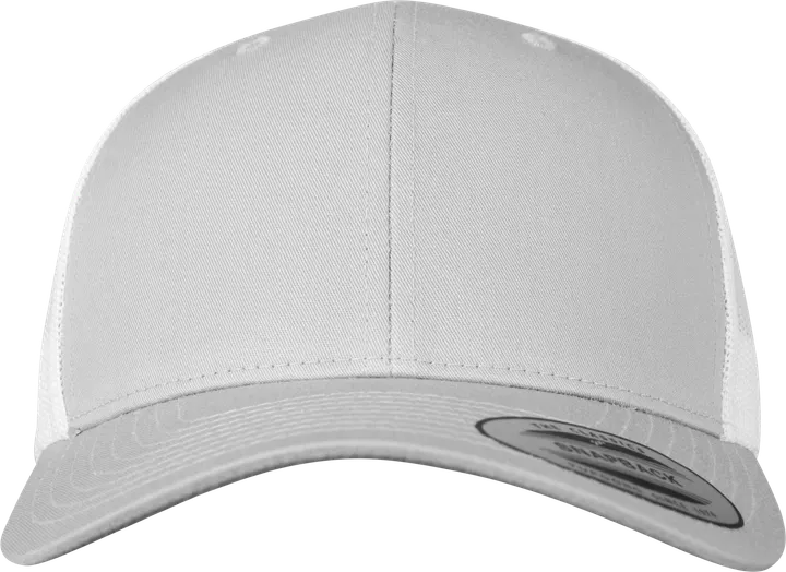 Casquette retro trucker bicolore Silver / White