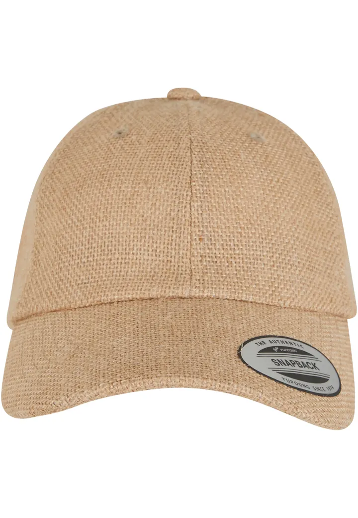 Casquette Dad en jute unisexe NATURAL