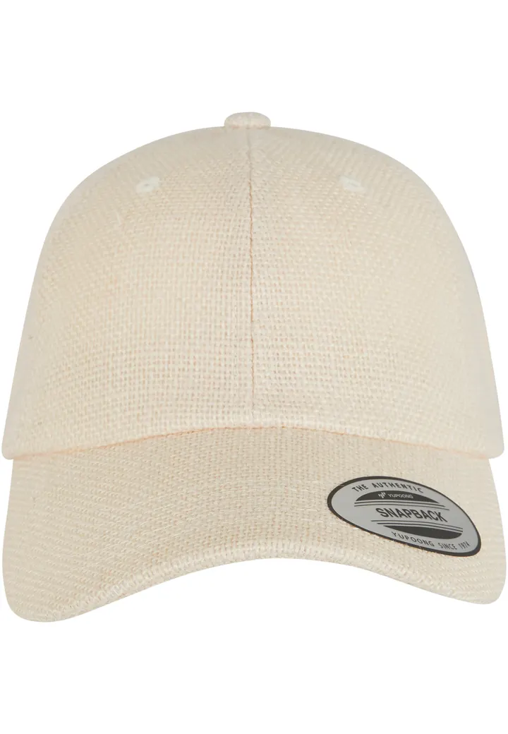 Casquette Dad en jute unisexe OFFWHITE