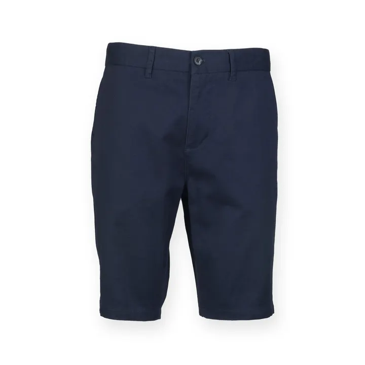 Herren Stretch Chino-Shorts Navy
