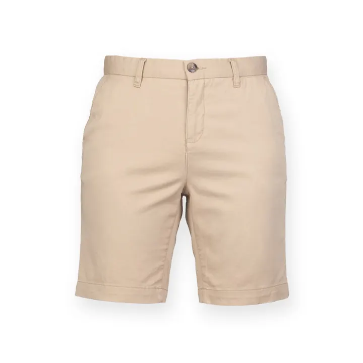 Short Chino Stretch Femme Stone