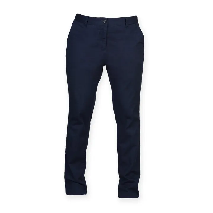Pantalon Chino Stretch Femme Navy