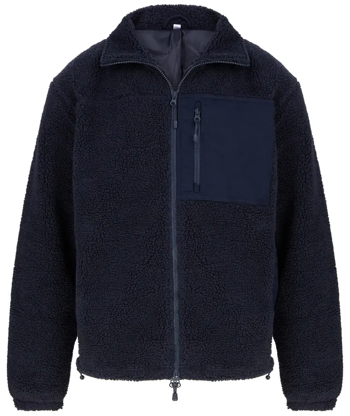 Polaire sherpa recyclée Navy