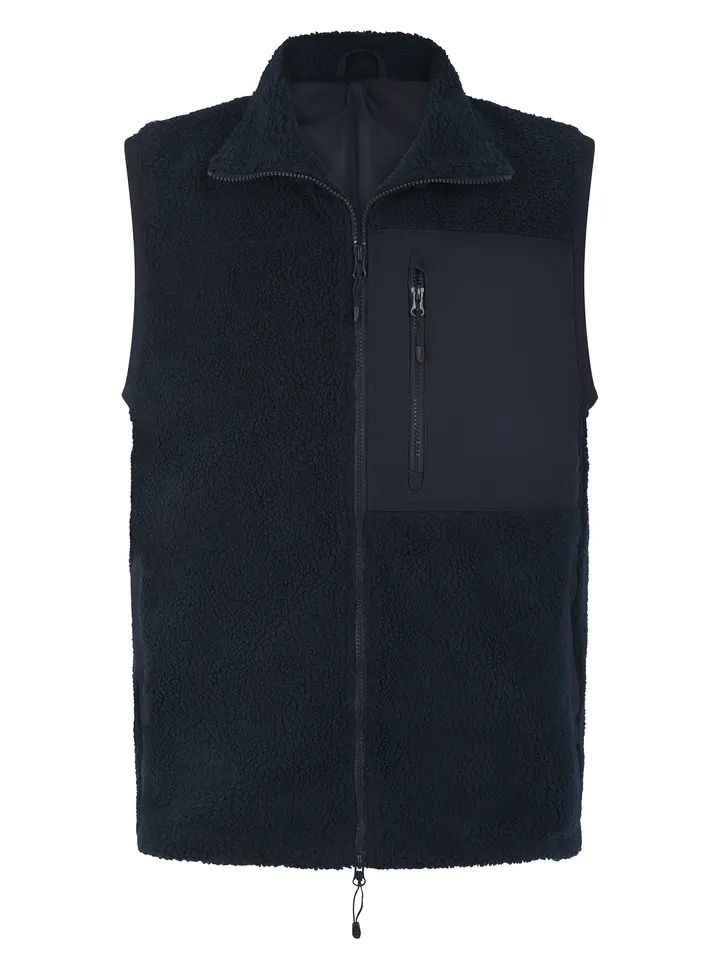 Gilet sherpa recyclé Navy