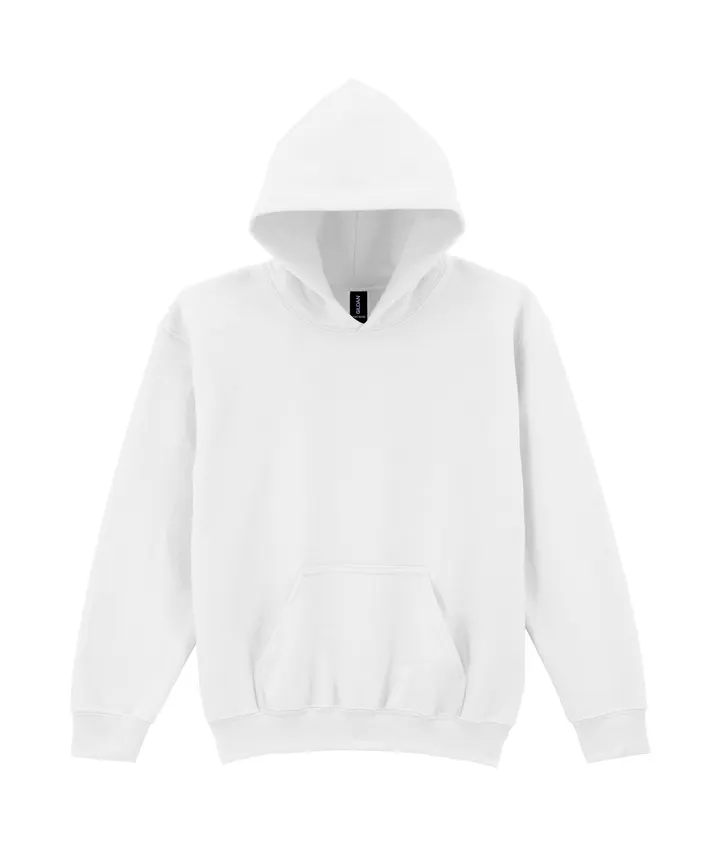Heavy Blend™ Classic Fit Youth Hooded Sweatshirt White