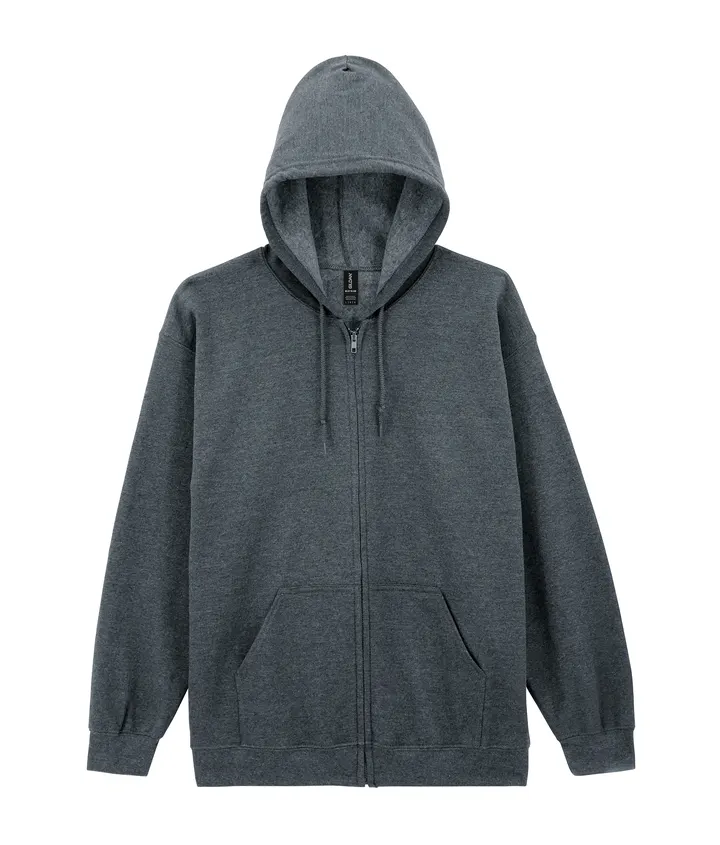 Heavy Blend™classic Fit Adult Full Zip Hooded Sweatshirt Dark Heather