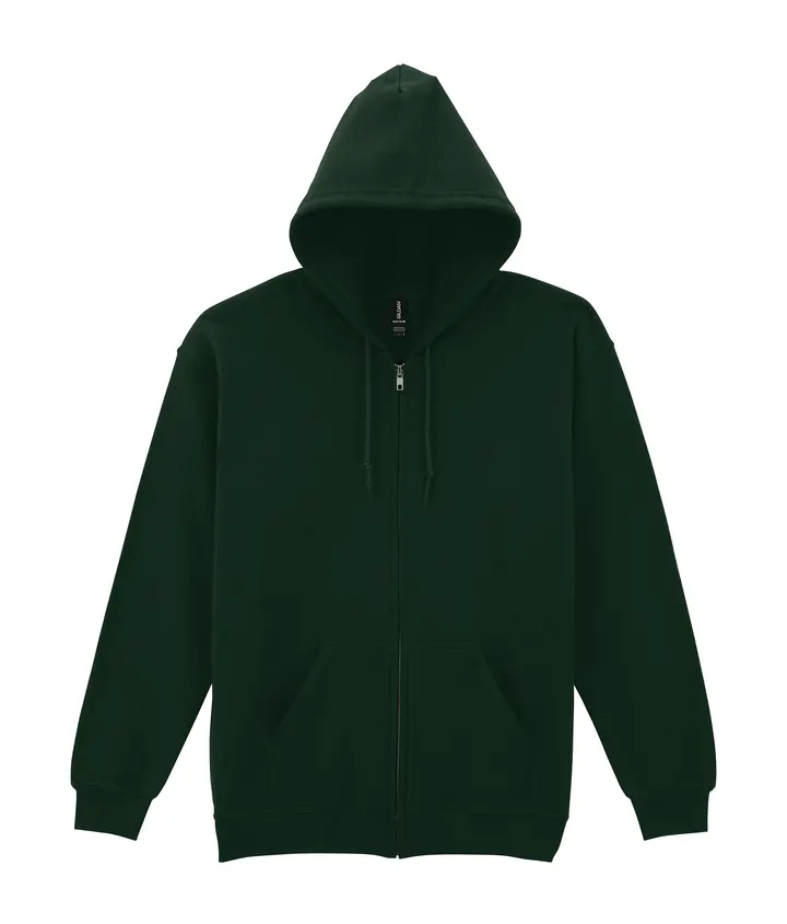 Heavy Blend™classic Fit Adult Full Zip Hooded Sweatshirt Forest Green