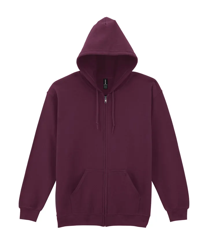 Heavy Blend™classic Fit Adult Full Zip Hooded Sweatshirt Maroon
