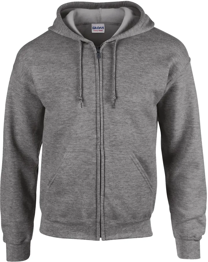 Heavy Blend™classic Fit Adult Full Zip Hooded Sweatshirt Graphite Heather