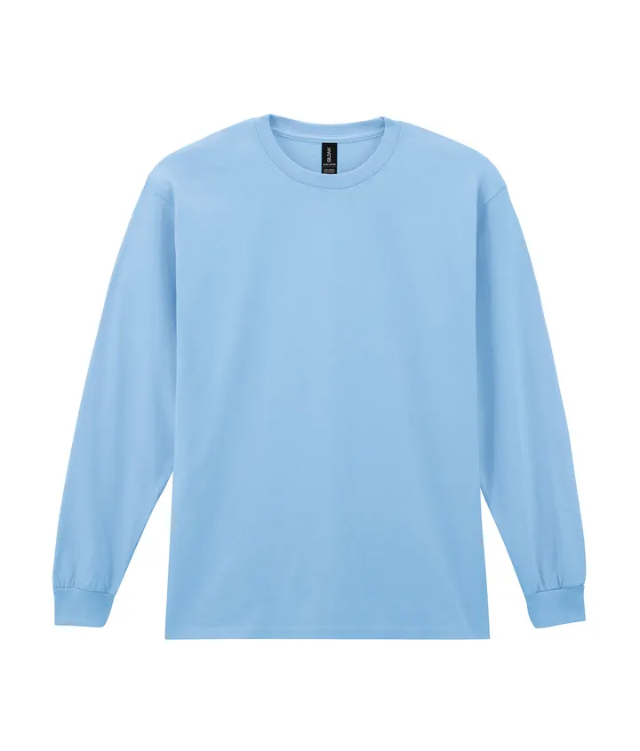 Ultra Cotton™ Classic Fit Adult Long Sleeve T-Shirt Light Blue