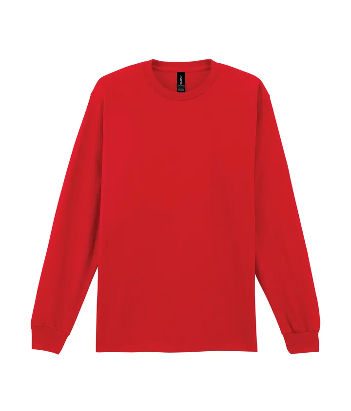 Ultra Cotton™ Classic Fit Adult Long Sleeve T-Shirt Red