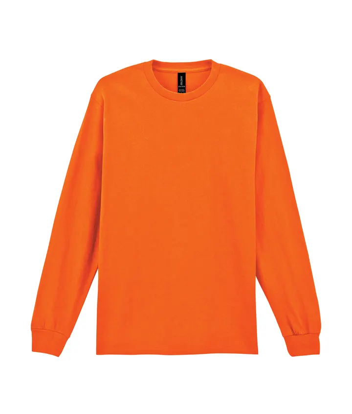 Ultra Cotton™ Classic Fit Adult Long Sleeve T-Shirt Safety Orange
