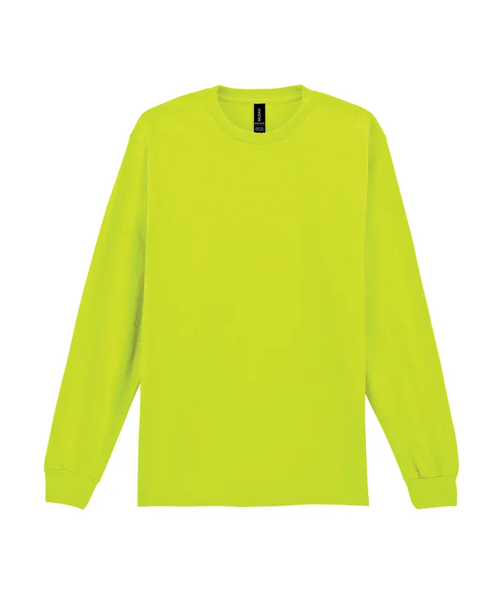 Ultra Cotton™ Classic Fit Adult Long Sleeve T-Shirt Safety Yellow