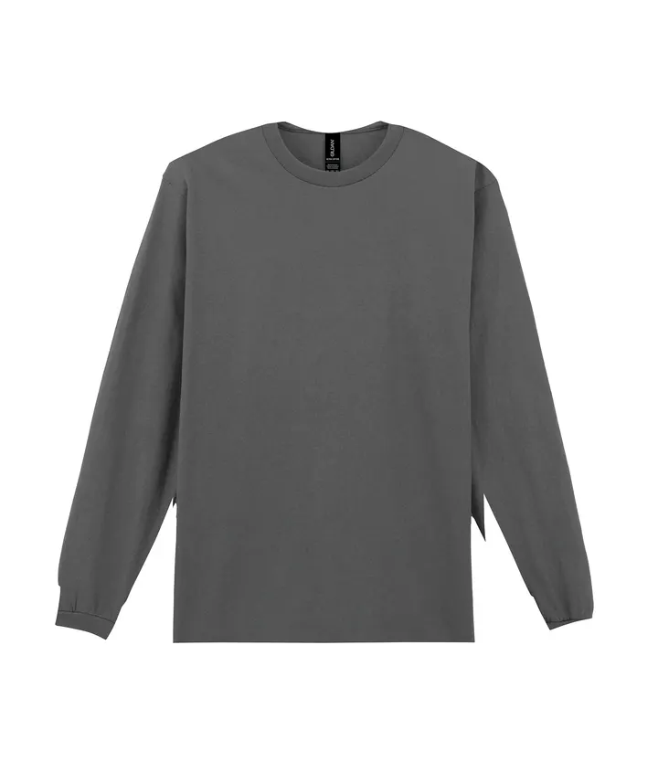Ultra Cotton™ Classic Fit Adult Long Sleeve T-Shirt Charcoal
