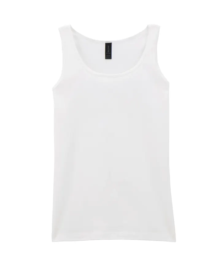 Softstyle Fitted Ladies' Tank Top White