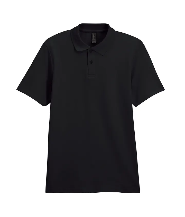 Polo Homme Softstyle Double Piqué Black