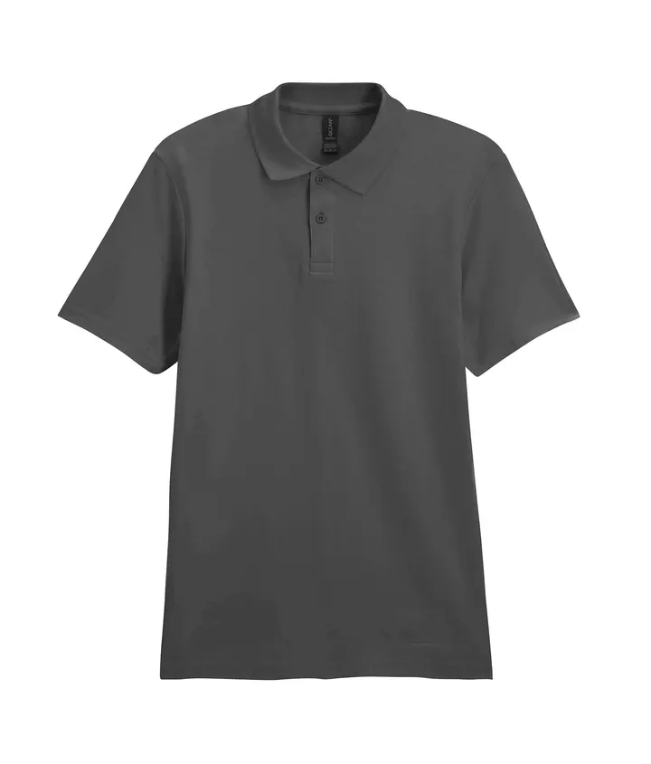 Polo Homme Softstyle Double Piqué Charcoal