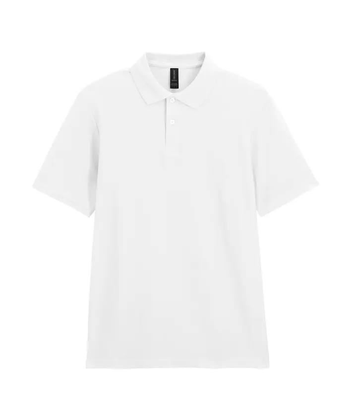 Polo Homme Softstyle Double Piqué White