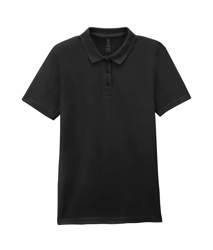 Polo Femme Softstyle Double Piqué Black