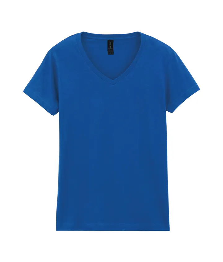 T-shirt femme col v Softstyle Royal Blue