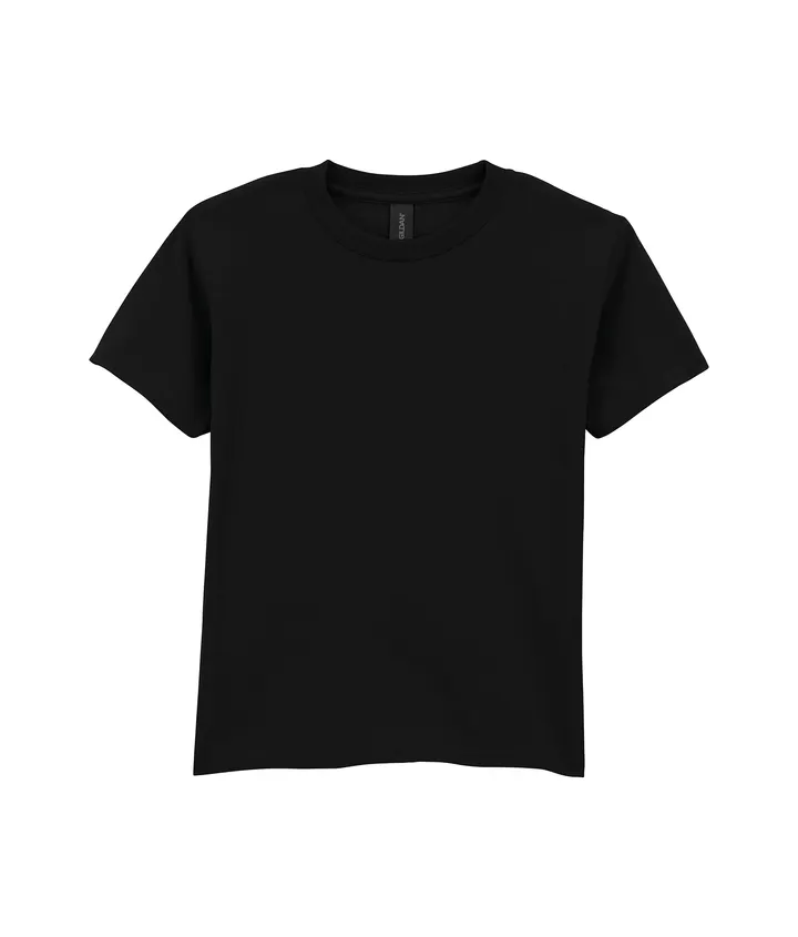 Kinder-T-Shirt Softstyle Midweight Pitch Black