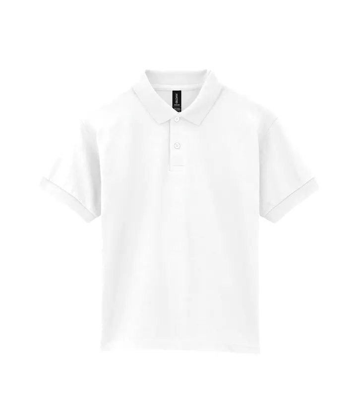Dryblend Classic Fit Youth Jersey Polo White