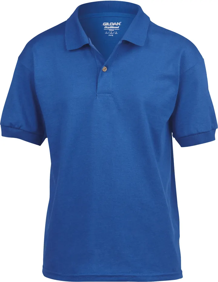 Dryblend Classic Fit Youth Jersey Polo Royal Blue