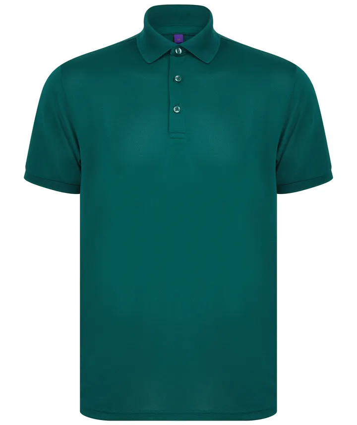 Polo homme polyester recyclé Bottle Green