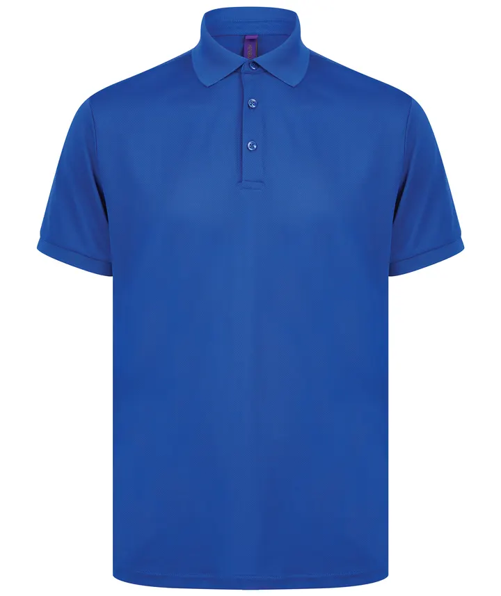 Polo homme polyester recyclé Royal