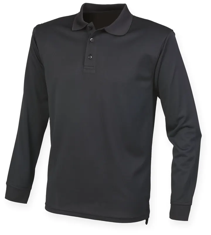 Polo Cool Plus Manches longues Unisexe Black