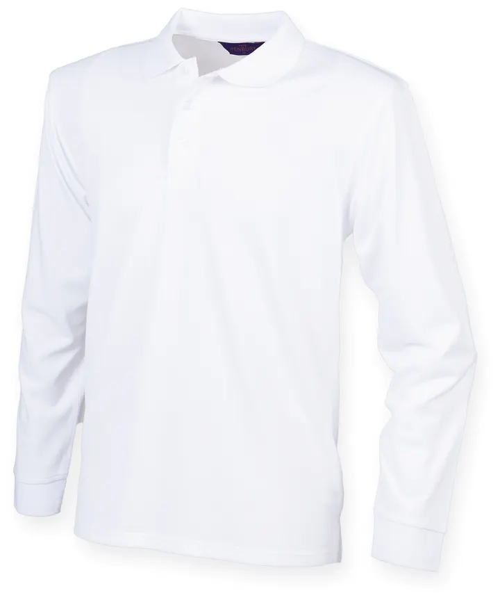 Polo Cool Plus Manches longues Unisexe White