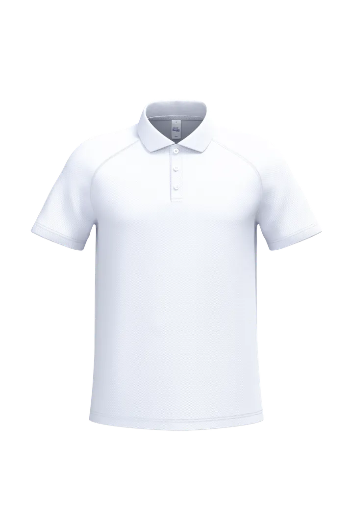 Herren Sport-Poloshirt Ideal White