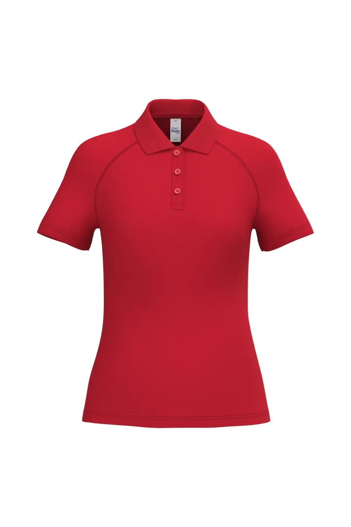 Damen Sport-Poloshirt Ideal Red