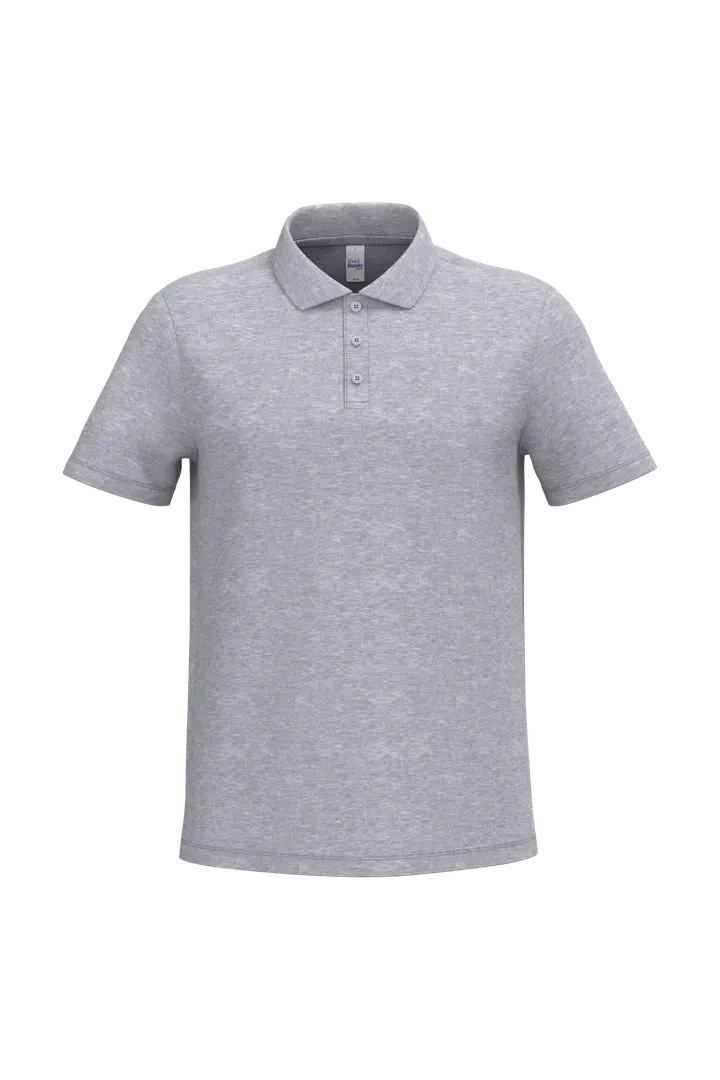 Herren Piqué-Poloshirt Ideal Oxford Grey