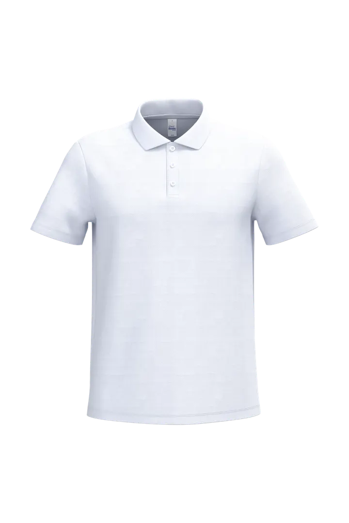 Herren Piqué-Poloshirt Ideal White