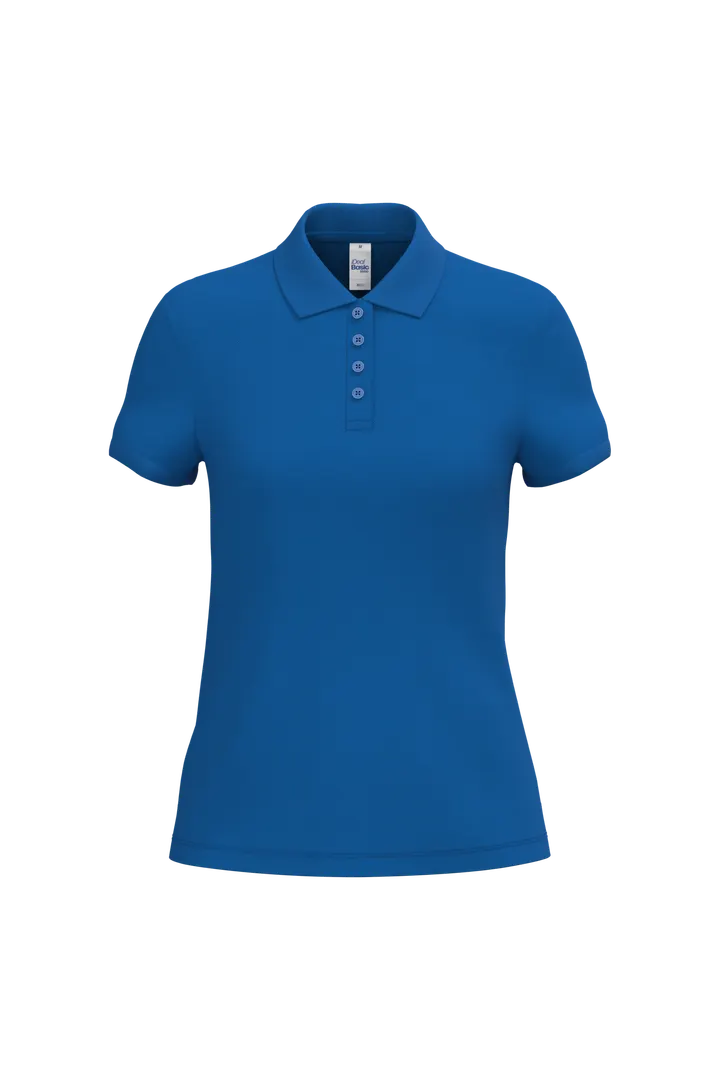 Damen Piqué-Poloshirt Ideal Royal Blue
