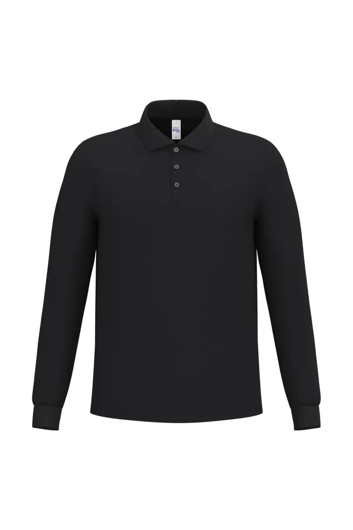 LSL Herren Piqué-Poloshirt Ideal Black